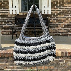 Black, White, and Gray Purse